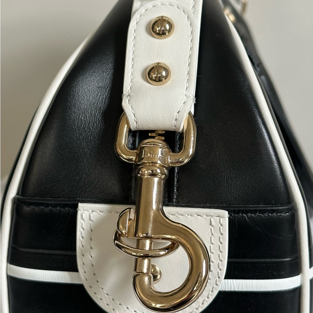 Christian Dior Small Bowling Ball Bag white/Navy - Picture 6 of 16